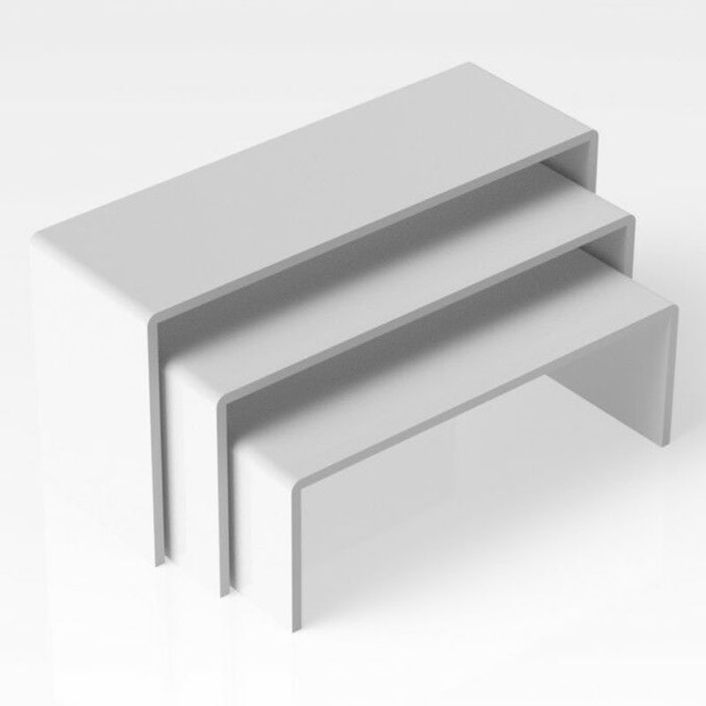 3pcs Clear Acrylic Stand, Storage Rack Shelf, Display Stand, Jewelry ...