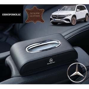 Organizer per sedili auto, scatola portaoggetti per fessure per accessori Mercedes Benz, scatola porta fazzoletti in pelle di alta qualità per auto di lusso