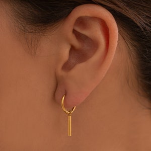 Gold Zoro Cosplay Earrings, Dangle Huggie Hoop, Cute Drop Earrings, Minimalist Jewelry, Anniversary Christmas & Birthday Gifts For Women Mom
