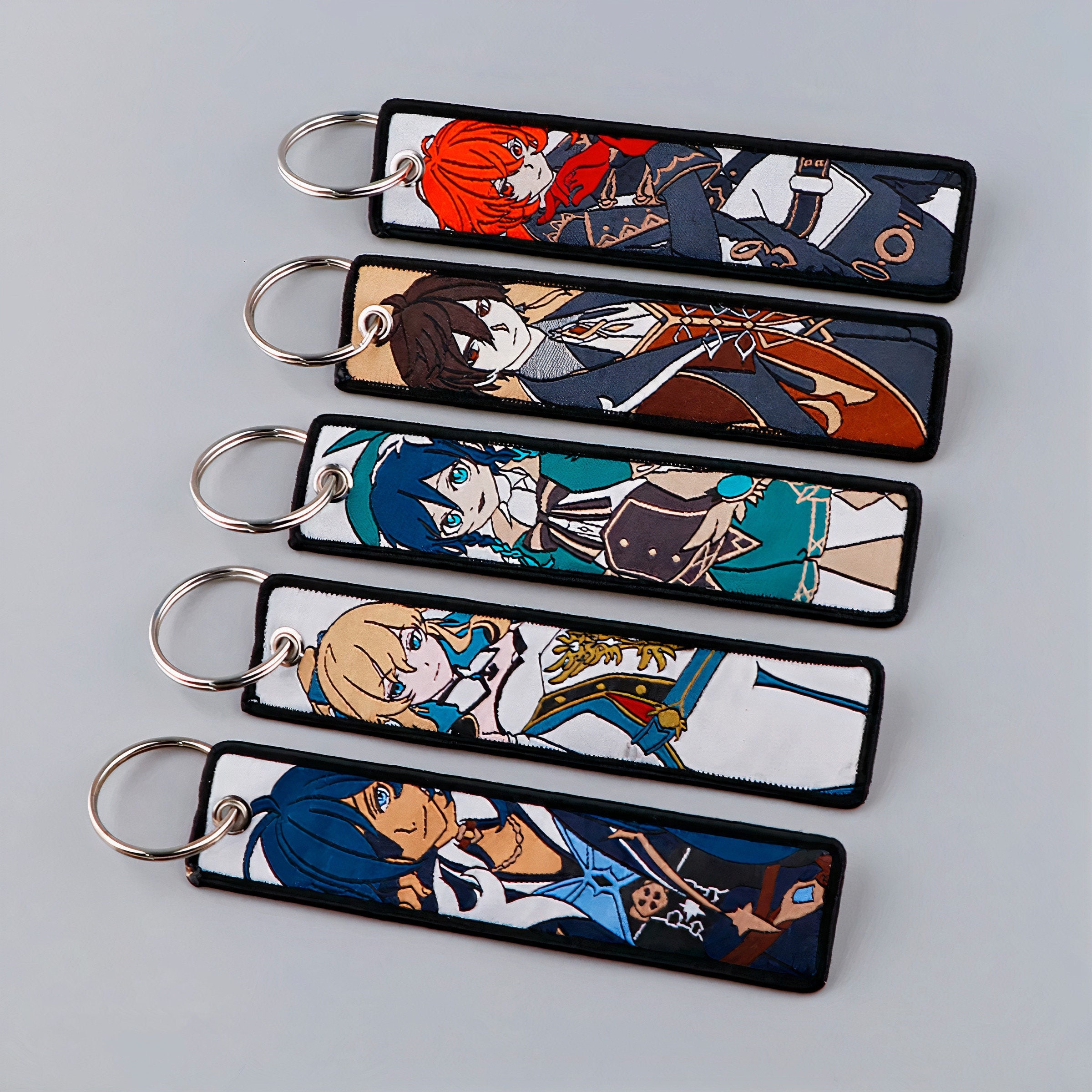 GENSHIN IMPACT Character Jet Tag Keychains All Characters Etsy