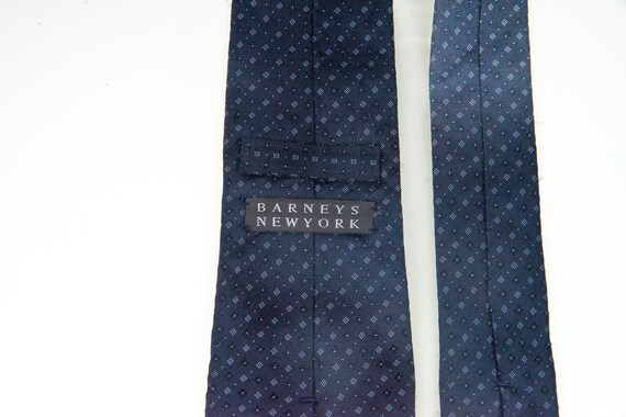 Barneys New York Vintage Navy Blue Silk Tie - Tim… - image 3