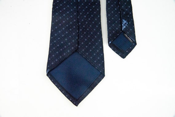 Barneys New York Vintage Navy Blue Silk Tie - Tim… - image 4