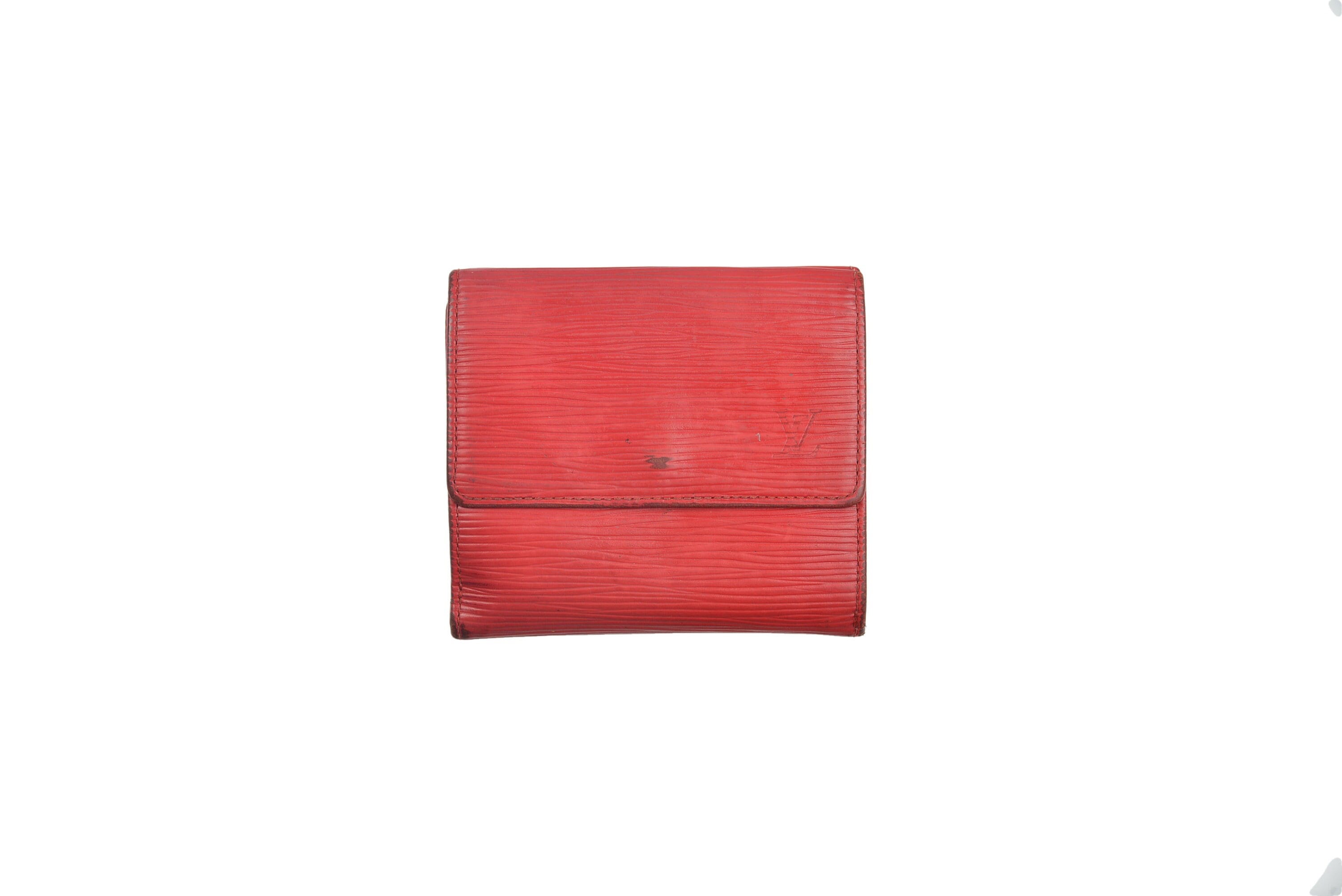 Louis Vuitton Multiple Wallet Blue Minuit Red Erable Taiga