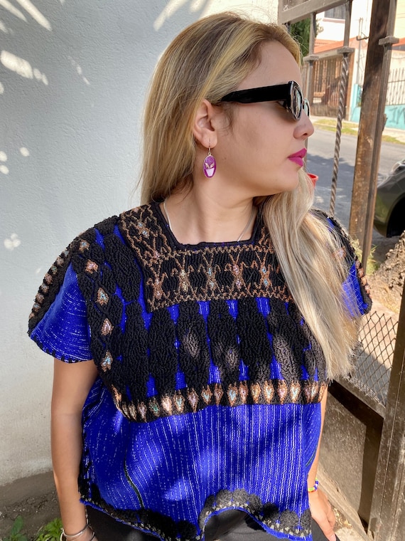Autentico Huipil mexicano Chiapas ropa mexicana artesanal blusa de fiesta mexicana blusa tribal mexicana top nativo mexicano blusa maya. Etsy Espana