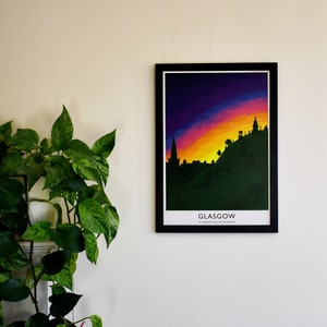 Glasgow Necropolis - Vintage-Railway inspired poster