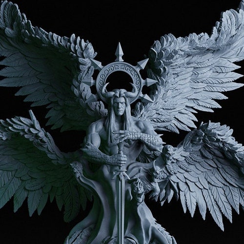 Lucifer Lucifer Statue Samael Lilith Satan Statue Etsy