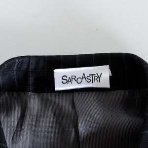 SKULL LOVE Upcycled unisex blazer sustainable clothing punky style handpainted image 7