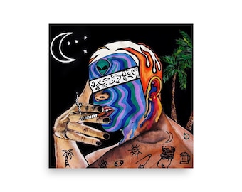 Smoking boy poster