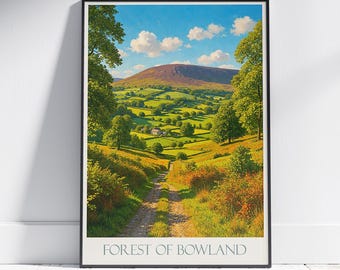 ボウランドの森の版画：イギリスの田園風景画 - Etsy 日本