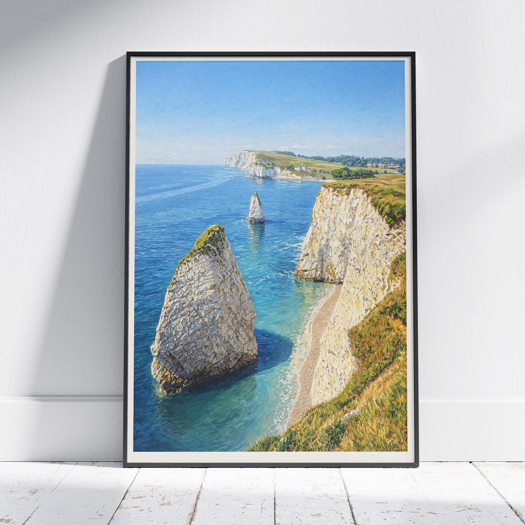 Isle of Wight Travel Poster: Vintage Coastal Seascape Art Print - Etsy