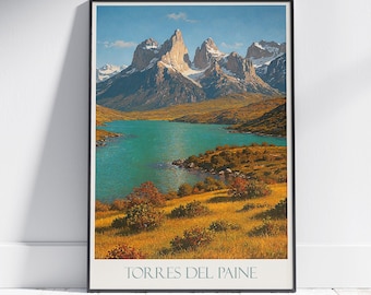 20x30 cm grosse Wand Patagonien Landschaft in der Region Patagonien