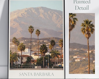Santa Barbara Travel Poster: California Coast Art Print