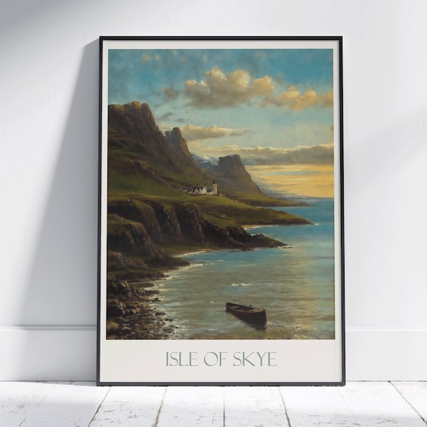 Isle of Skye Travel Print ~ Poster Travel Wall Art Home Decor Gift Personalized Framed