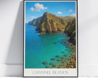 Channel Islands National Park Poster: Kalifornien Küsten Wand Kunst
