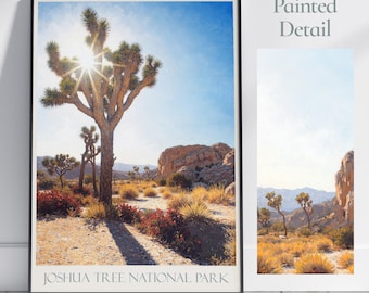 Joshua Tree National Park Print: Vintage California Travel Poster