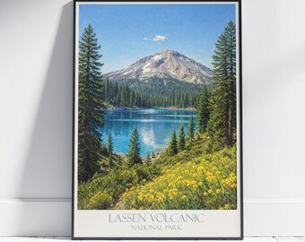 Lassen Volcanic National Park Druck: Kalifornien Reise Poster