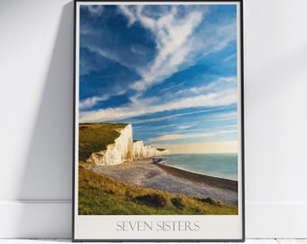 Seven Sisters Travel Print ~ Poster Travel Wall Art Home Decor Gift Personalized Framed