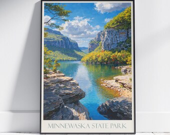 Minnewaska State Park Print: New York Travel Poster - Etsy