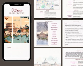 Rom 5-Tage Reiseverlauf: Restaurant & Transport Guide (PDF)