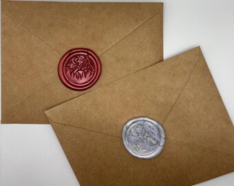 Mountain Landscape Assorted Wax Seal Stickers, Set of 10
