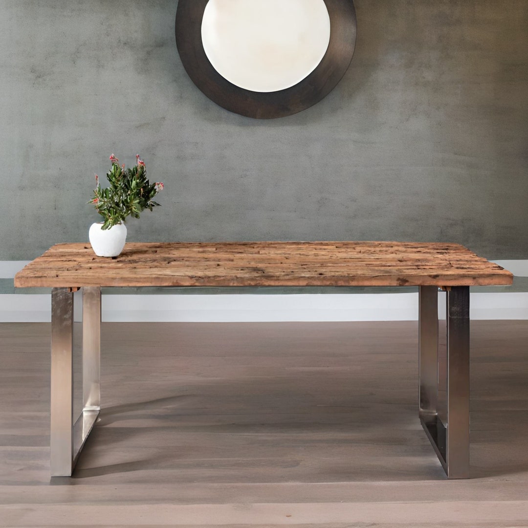 Sleeper Wood Dining Table Hand Carved Furniture Living Room Furniture