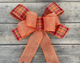 Pre-made Bows | ready made  bows | handmade bows for wreaths, presents, Halloween, autumn bows | extra large bows - Made to order