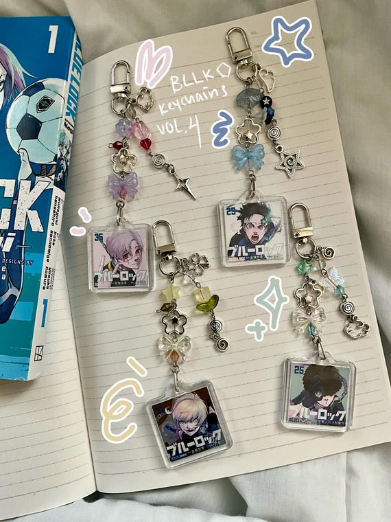 Blue Lock Keychains Volume 4, Blue Lock Keychains, Blue Lock, Blue