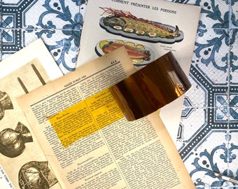 Vintage Style Tape | Grungy Tape | Old Transparent Tape | Antique Tape | Retro Tape | 2" | Cellophane Tape, Junk Journal Tape, Scrapbooking