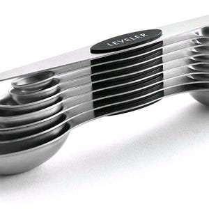 Magnetic Dual Sided Measuring Spoons With Leveler Set of 8-3 Colors to ...