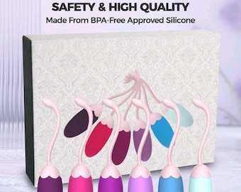 Pelvic Floor Strengthening – Kegel Exercise System with 6 Silicone Weights