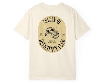 Sloth Spleen Qi Deficiency Club T-Shirt, Acupuncturist Chinese Medicine Tee