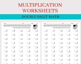 Math Drills - Etsy