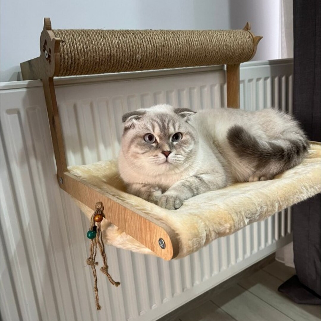 Cat Radiator Hammock Plush Cat Radiator Bed MDF Hanging Cat Etsy