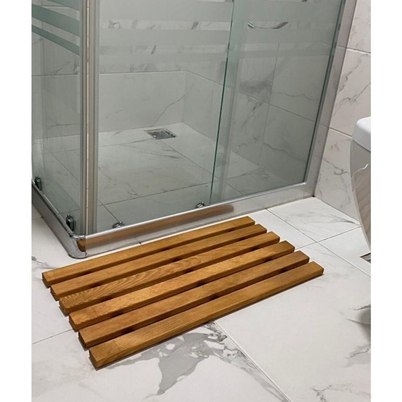 Wooden Shower Mat Bath Mat Calabrian Pine Wooden Accessories Etsy