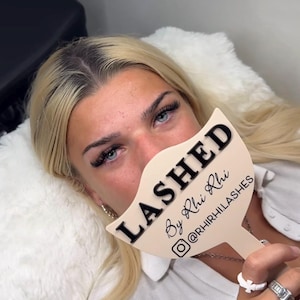 Personalised Eyelash Technician Prop | Eyelash Handheld Mirror Prop | Lash Tech Gift | Beauty Accessories | Salon Decor | Lash Extensions