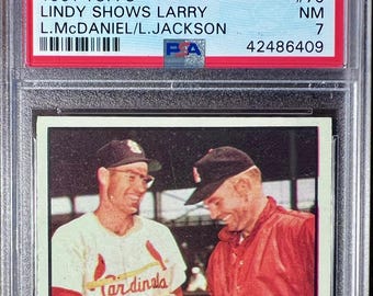 1961 Topps Lindy McDaniel/Larry Jackson #75 Baseball Karte PSA 7