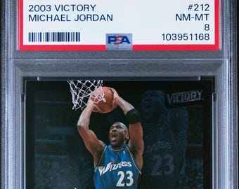 Michael Jordan 2003 Upper Deck Victory PSA 8, Washington Wizards