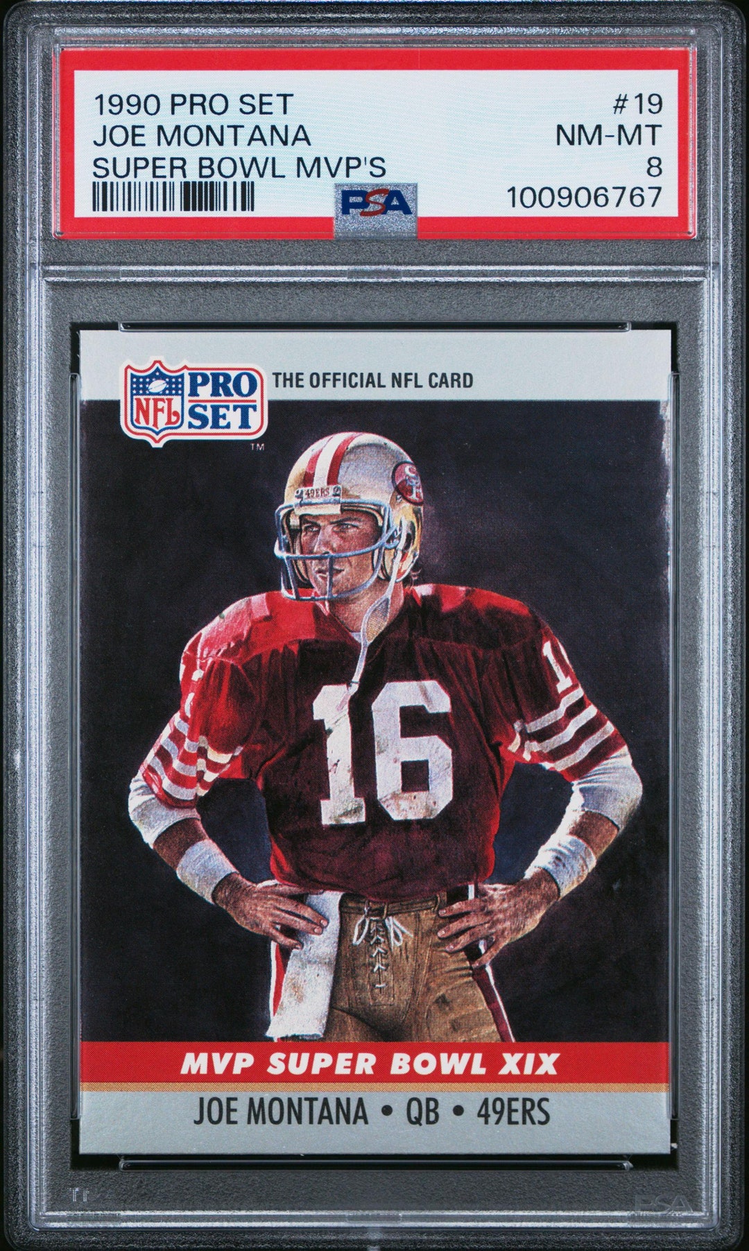 1990 Pro Set 19 Joe Montana Super Bowl Mvp's Football Card PSA 8 Nm-mt ...