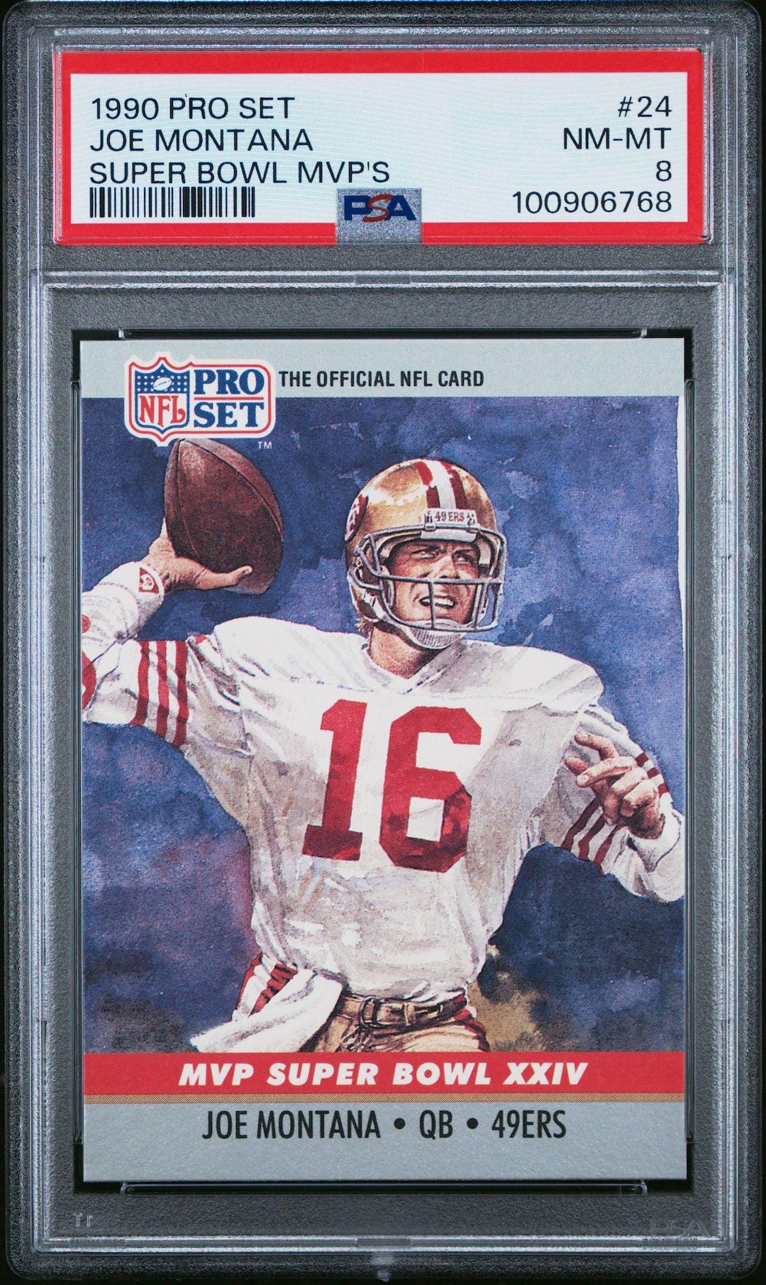 Joe Montana 1990 Pro Set Card, Super Bowl MVP, PSA 8 - Etsy