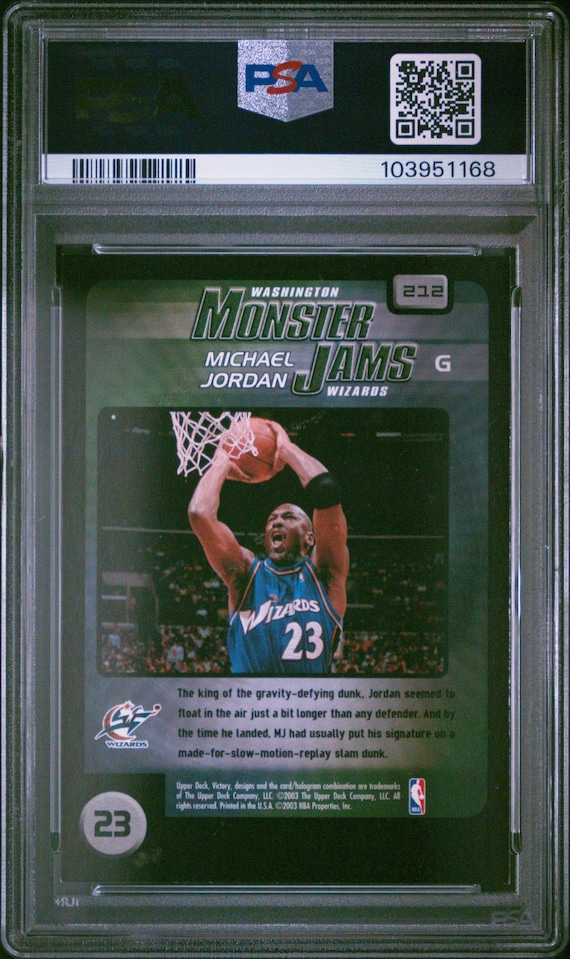 Michael Jordan 2003 Upper Deck Victory PSA 8, Washington Wizards