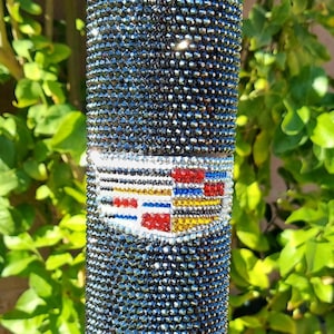 30oz Black Rhinestones with Cadillac Decal Tumbler