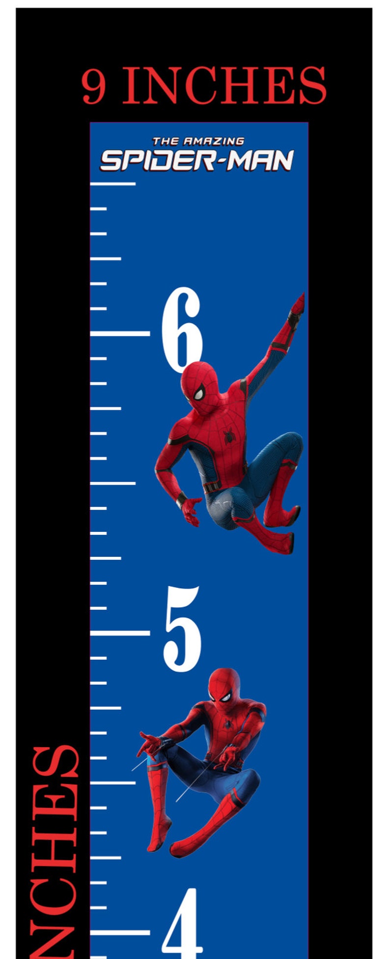 Spiderman Life Size Growth Chart - Etsy