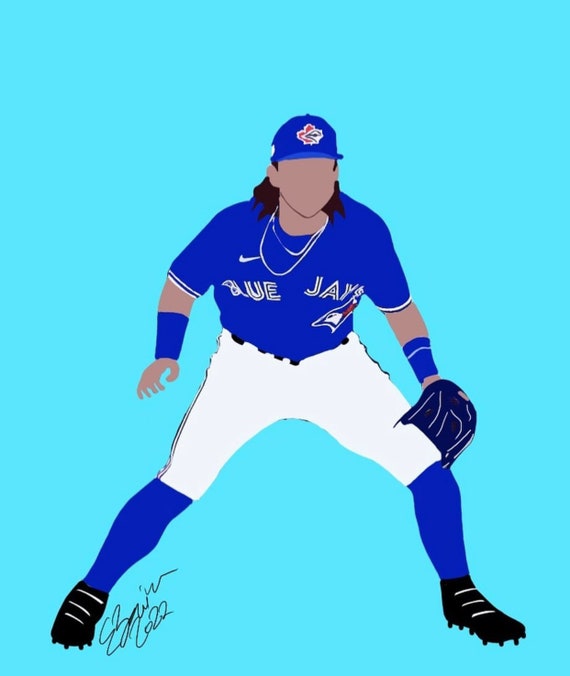 Toronto Blue Jays Bo Bichette Drawing Etsy