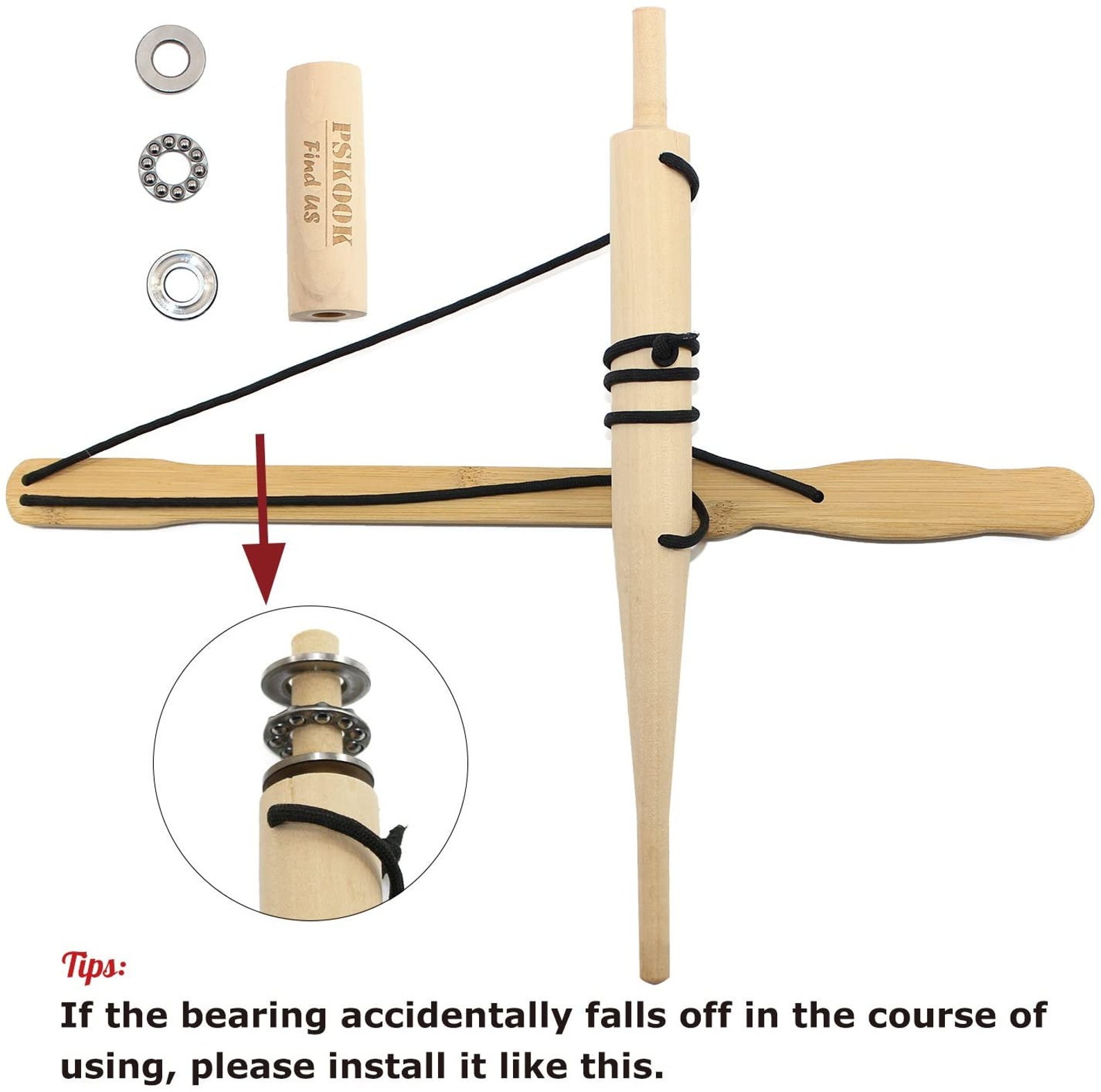 Bow Drill Kit Fire Starter Primitive Wood Survival Practice Etsy