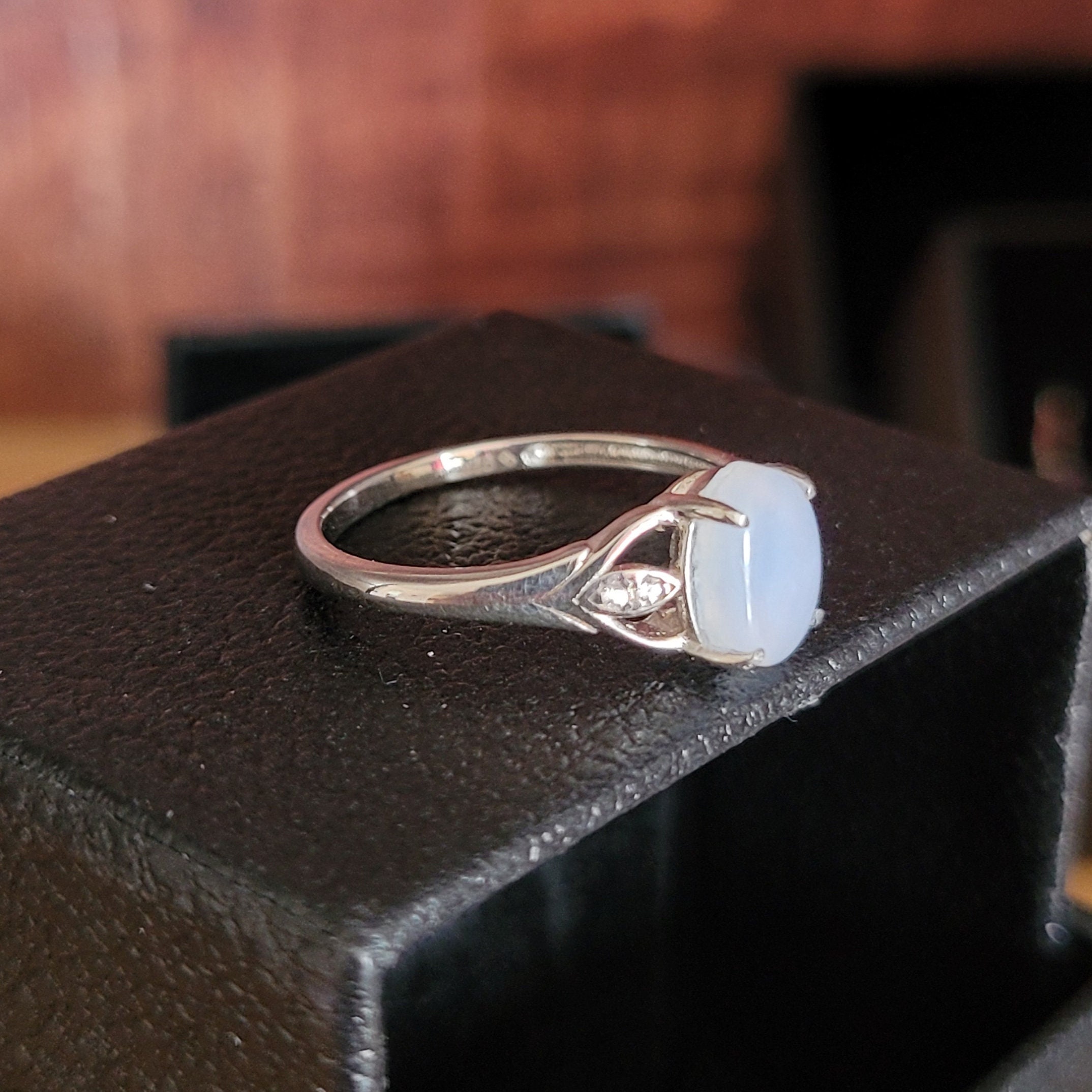 Ellensburg Blue Ring Sterling Silver Women's Ring Size 7 Etsy