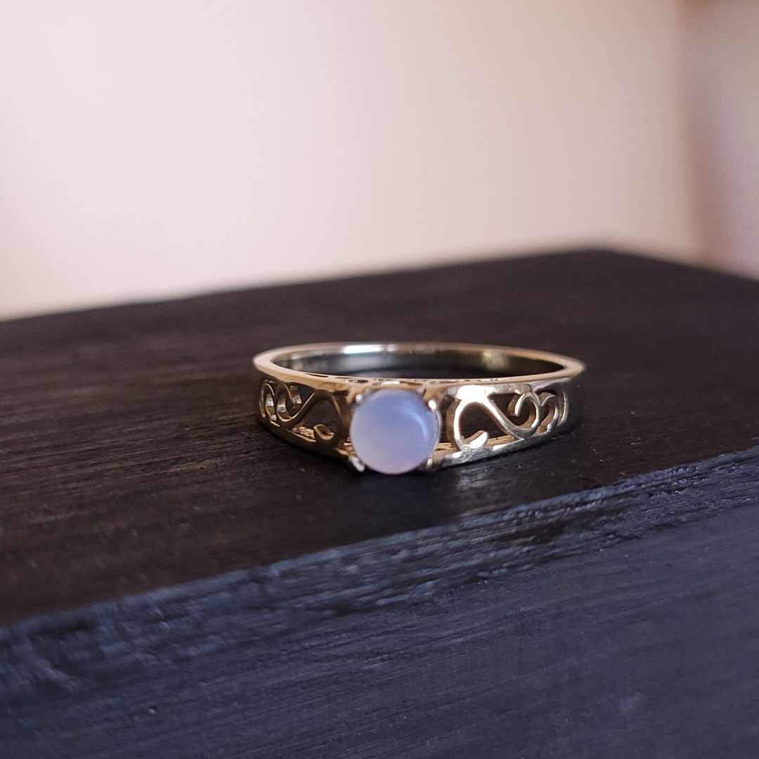 14k Gold Ellensburg Blue Ring Size 7 Solid 14k Gold Etsy