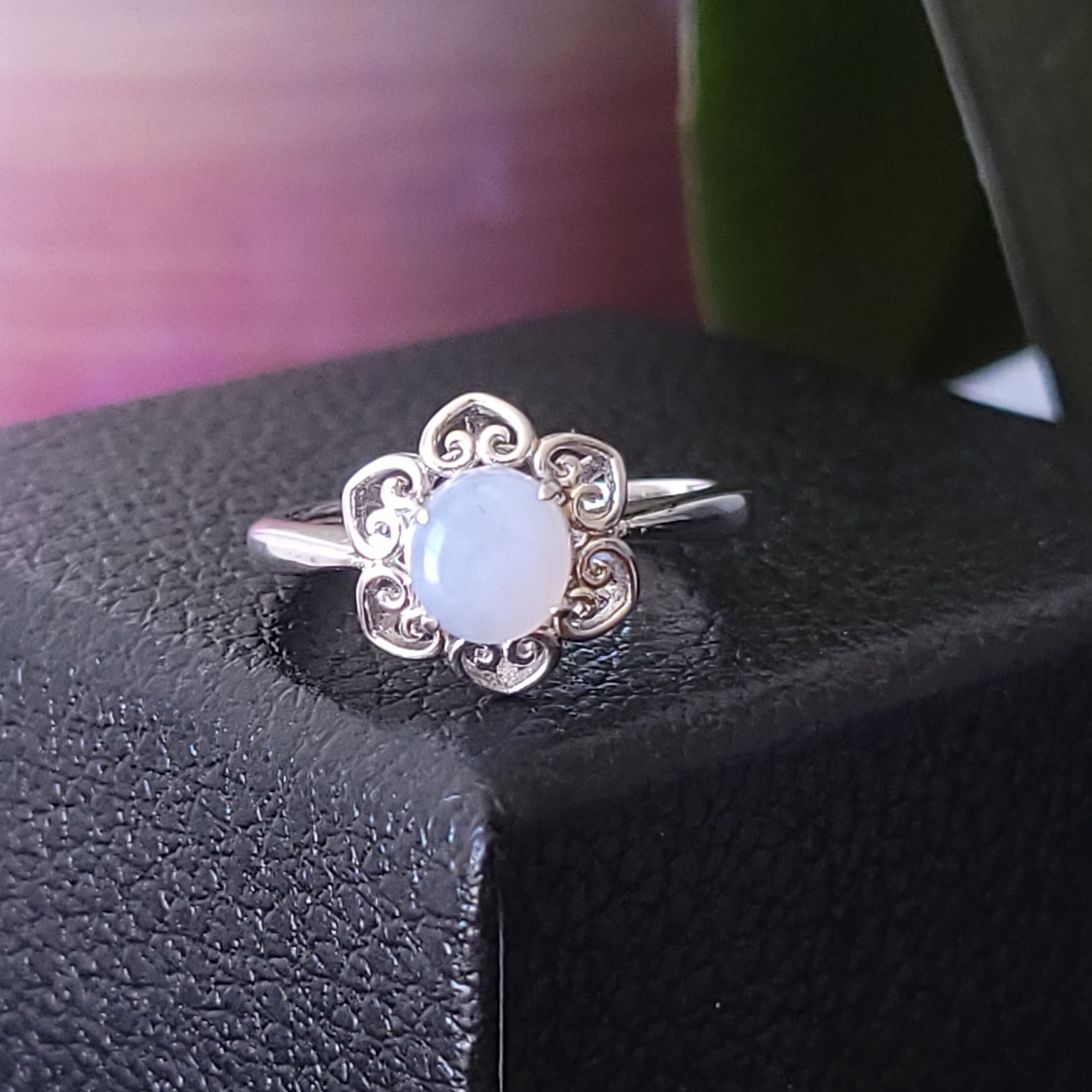 Ellensburg Blue Ring Size 6 Sterling Silver Ring 925 Etsy