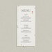 ROSA modern Floral Menu Template • Elegant and Minimalist, Wedding ...