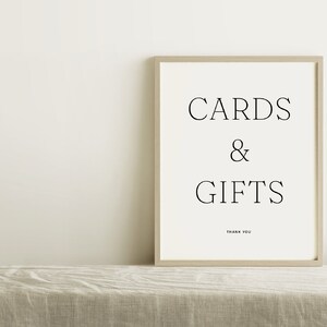 VERONA   Plantilla de letrero de regalos y tarjetas minimalistas modernas • Tipografía clásica, descarga digital instantánea de bodas, diseño romántico y atemporal