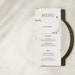 ROSA modern Floral Menu Template • Elegant and Minimalist, Wedding ...